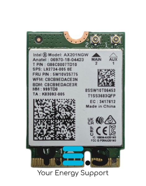 Wi‑Fi 6 модуль Intel AX201NGW (M.2) адаптер AX201 з Bluetooth 5.2