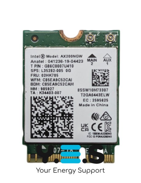 Wi‑Fi 6 модуль Intel AX200NGW (AX200) M.2 адаптер, Bluetooth 5.2