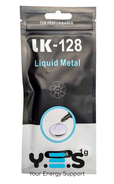 Рідкий метал LK-128 1 г (128 Вт/м·К) для CPU/GPU, ноутбуків і PS5 для термозаміни