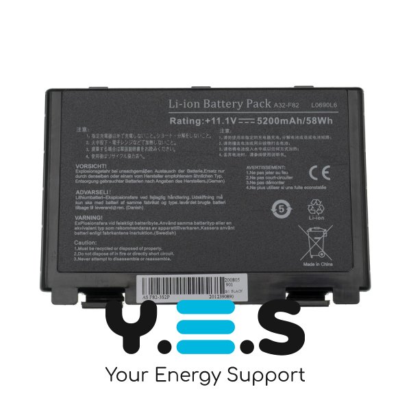 5200mAh 11.1V A32-F82 акумулятор для Asus A32 F82 F52 K50 K51 K50ab K50ij K40 K60 K61 K70 K40ij A32-F52