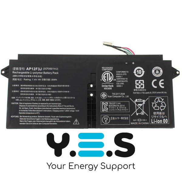 7.4V 4680mAh акумулятор для Aspire 13.3-Inch S7 S7-391 Touchscreen Ultrabook 2ICP3/65/114-2