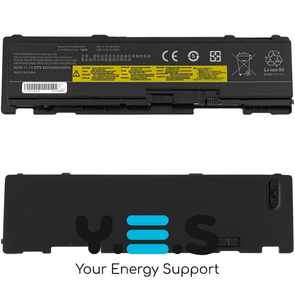 4400mAh 11.1V батарея для ноутбуків Lenovo ThinkPad T400S 2801 T410S T410SI 42T4688 42T4689 42T4690 42T4691 51J0497 42T4832 42T4833 51J0497