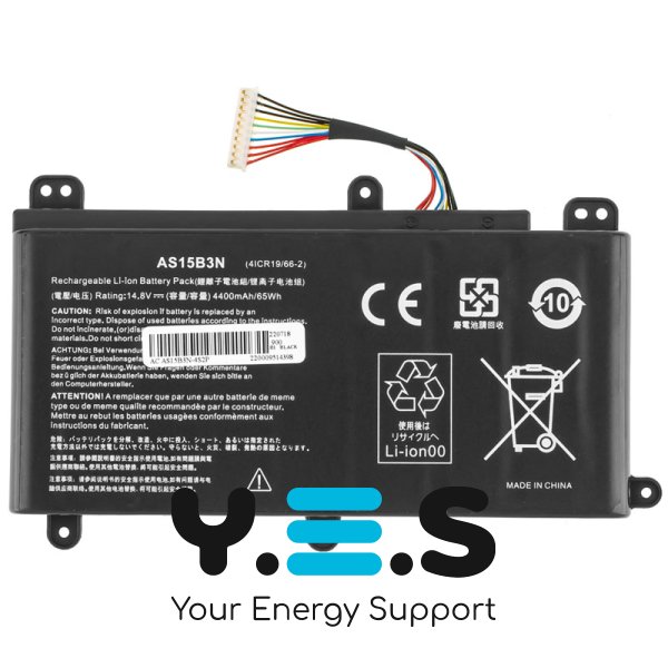 4000mAh 14.8V AS15B3N акумулятор для Acer Predator 15 G9-591 G9-591G G9-592 G9-592G G9-593 17