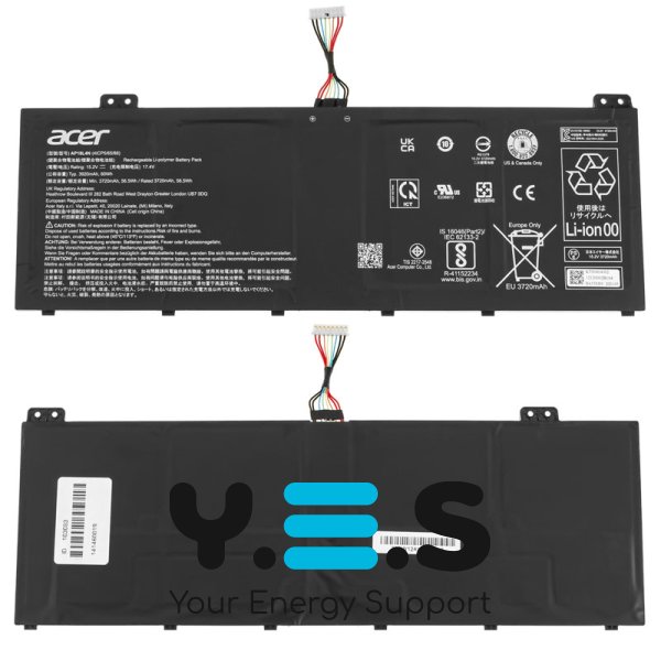 Original 3920mAh 15.2V акумулятор для ACER AP18L4N (TravelMate TMP614-51T-G2)  KT.00404.002