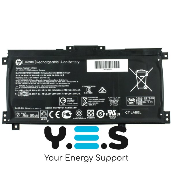 Original 52.5Wh 11.55V акумулятор для HP envy 15 x360 15-bp 15-cn TPN-W127 W128 W129 W132 HSTNN-LB7U HSTNN-UB7I HSTNN-IB8M LB8J