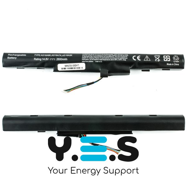 2200mAh 14.8V AS16A5K AS16A7K AS16A8K акумулятор для Acer Aspire E15 E5-475G 523G 553G 575G 774G E5-575-59QB E5-575 E5-575G-53VG