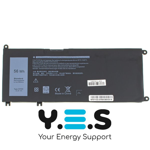 3500mAh 15.2V акумулятор для DELL 33YDH Battery For Dell Inspiron 15 7577 7588 17 7773 7778 7779 7786 G3 3579 5587 3779 7588 P30E P71F
