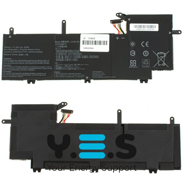 4550mAh 11.55V C31N1704 акумулятор для Asus ZenBook Flip 15 UX561UD  C31N1704