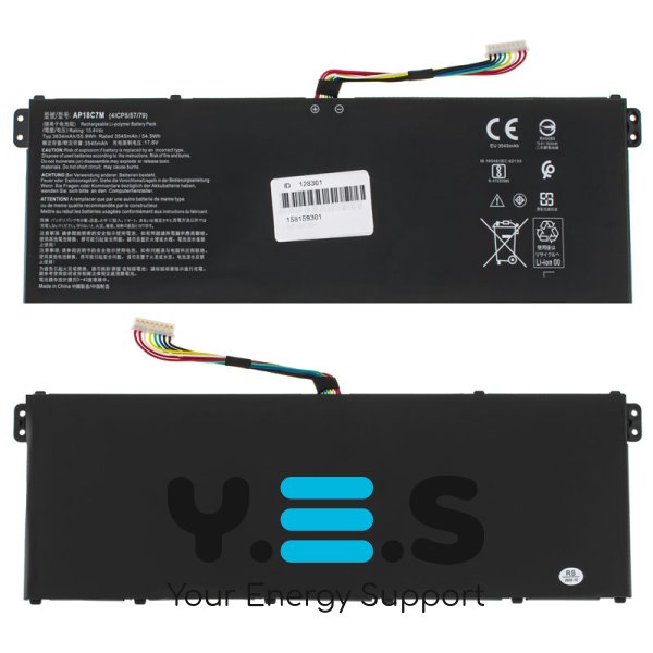 3634mAh 15.4V P18C7M акумулятор для Acer Swift 5 SF514-54G SP513-54N SF313-52 Series 4ICP5/57/79
