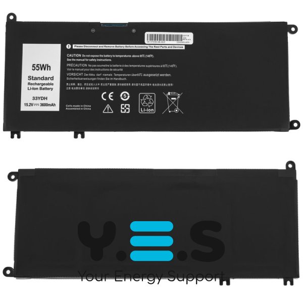 3600mAh 15.2V акумулятор для DELL 33YDH Battery For Dell Inspiron 15 7577 7588 17 7773 7778 7779 7786 G3 3579 5587 3779 7588 P30E P71F