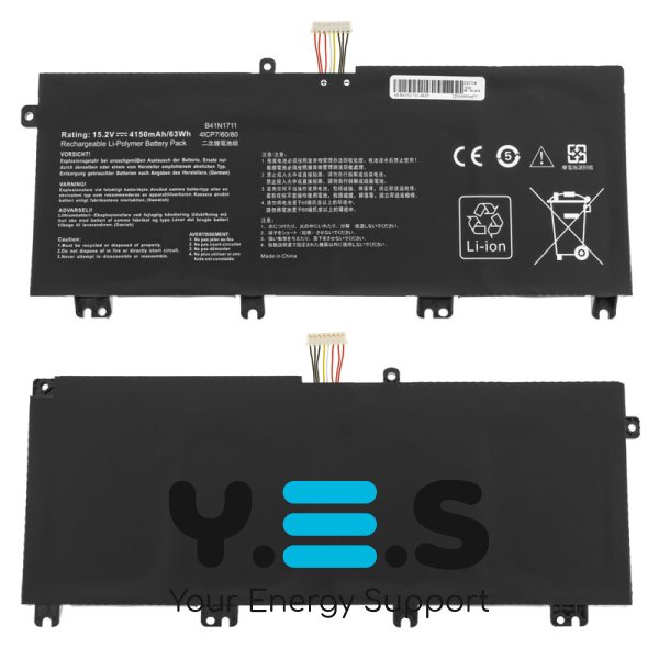 4150mAh 15.2V B41N1711 акумулятор для ASUS Strix GL703VD GL703VM GL503VD GL503VM FX503V FX705DT FX705DD FX705DU cable 25mm