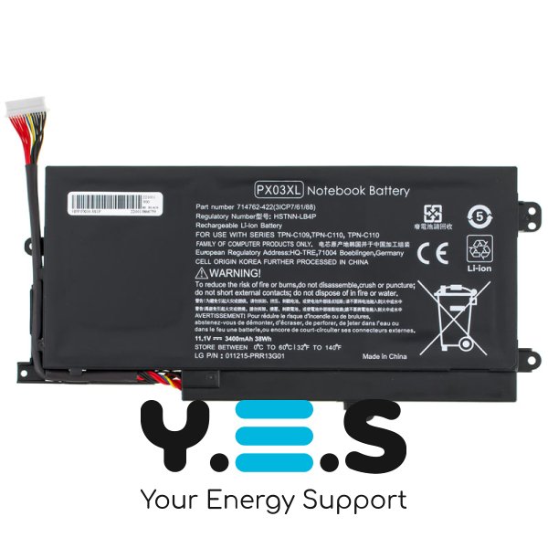 3400mAh 11.1V PX03XL акумулятор для HP Envy 14-k000 Touchsmart M6-K TPN-C109 C110