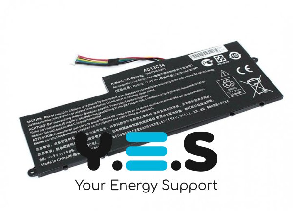 2200mAh 11.4V AC13C34 акумулятор для Acer Aspire V5-122P V5-132 E3-111 E3-112 ES1-111M MS237 KT.00303.005