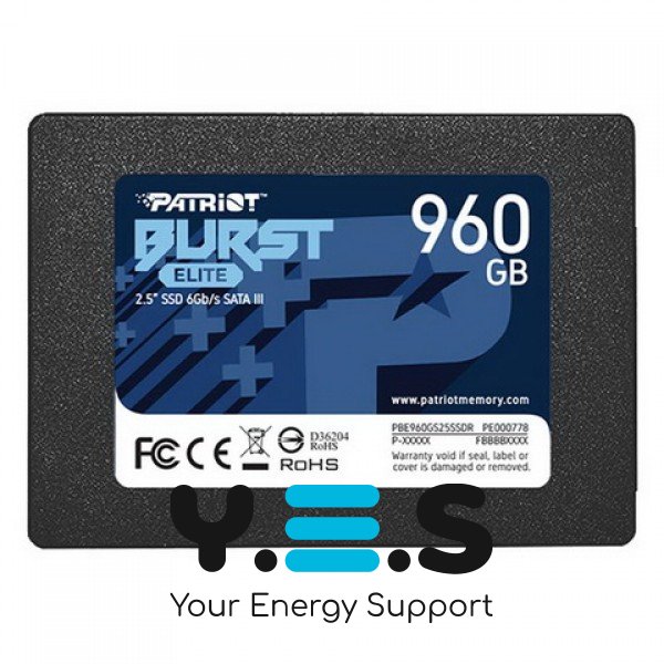 SSD 960GB Patriot Burst Elite 2.5" SATAIII TLC (PBE960GS25SSDR)