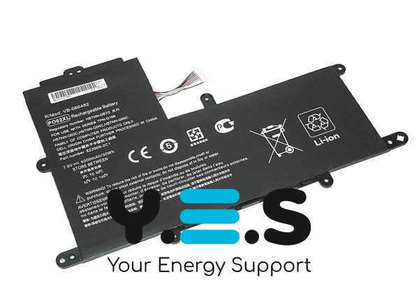 4000mAh 7.6V PO02XL акумулятор для HP Stream11-R015WN 11-R014WM HSTNN-DB7G
