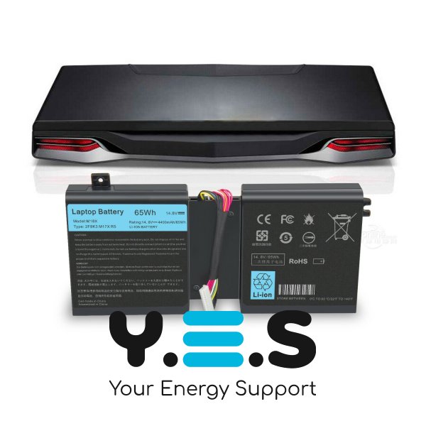 4400mAh 14.8V 2F8K3 акумулятор для Dell Alienware 17 R1 17X M17X-R5 Alienware 18 R1 18X M18X-R3 Series