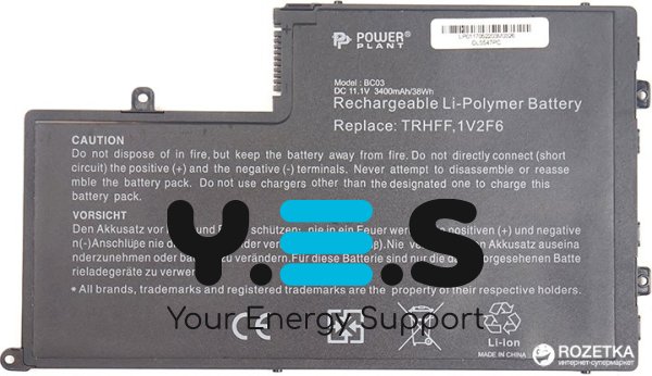 3400mAh 11.1V TRHFF акумулятор для DELL Inspiron 14 5445/5447/5448/5457 15 5545/5547/5548/5557 Latitude 14-3450 15-3550