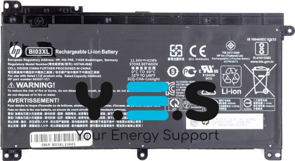 Original 3440mAh 11.34V BI03 батарея для HP Pavilion X360 13-u, M3-U, Stream 14-ax, 13-u, m3-u (BI03XL, HSTNN-UB6W, HSTNN-LB7P)