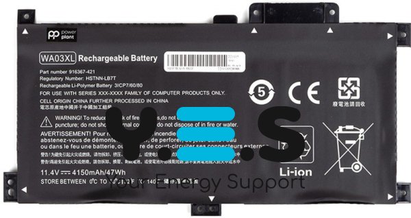 4150mAh 11.4V WA03XL акумулятор для HP Pavilion X360 15-BR 15-BK 14-BA HSTNN-UB7H 916367-541 916812-855 TPN-W126