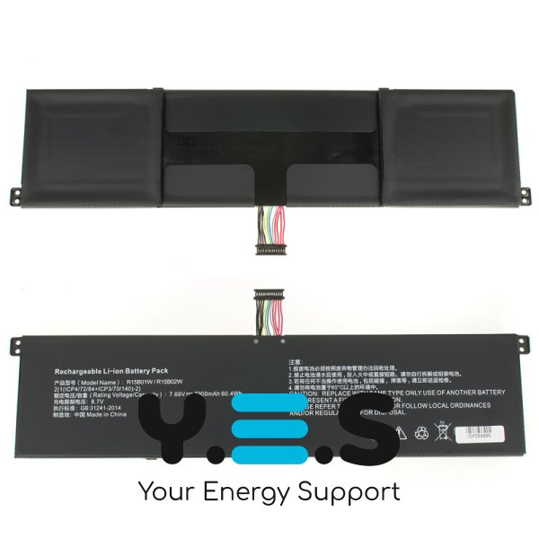 7900mAh 7.6V R15B01W акумулятор для Xiaomi Pro 15.6" GTX TM1701 Series Notebook