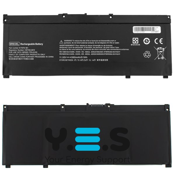 4545mAh 11.55V SR03XL акумулятор для Pavilion 15-CX Envy X360 15-CN