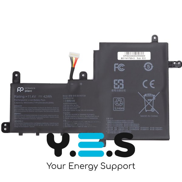 3553mAh 11.4V B31N1729 акумулятор для ASUS VivoBook S15 S530 S530F S530FA S530FN S530UA S530UF S530UN X530FN X530FN-1A