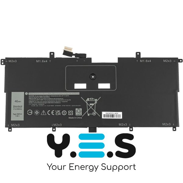 6053mAh 7.6V NNF1C акумулятор для Dell XPS 13 9365 2-in-1 HMPFH NP0V3