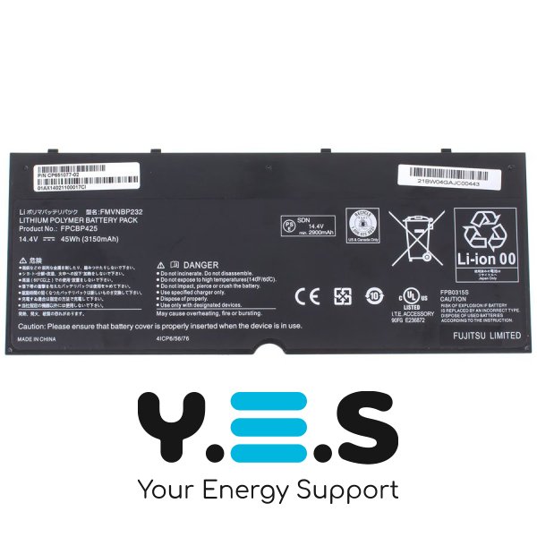 Original 3150mAh 14.4V FPCBP425 FMVNBP232 батарея для Fujitsu Lifebook U745 T935 T904U FPB0315S