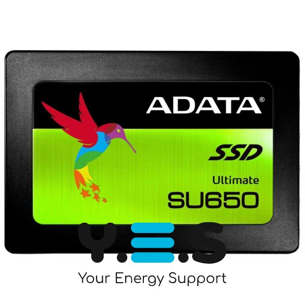 Накопичувач 2.5" SSD  960GB ADATA ULTIMATE SU650 Series, ASU650SS-960GT-R, 3D NAND TLC, SATA-III 6Gb/s, зап/чт. - 450/520мб/с