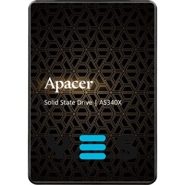Накопичувач 2.5" SSD 480Gb Apacer AS340 Panther Series, AP480GAS340XC-1, TLC, SATA-III 6Gb/s, зап/чт. - 520/550мб/с
