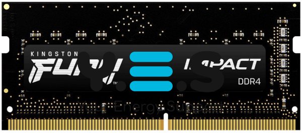 Оперативна пам'ять So-DIMM DDR4 16Gb 3200Mhz Kingston Fury 16384MB PC4-25600 Impact Black (KF432S20IB/16) 1.2V