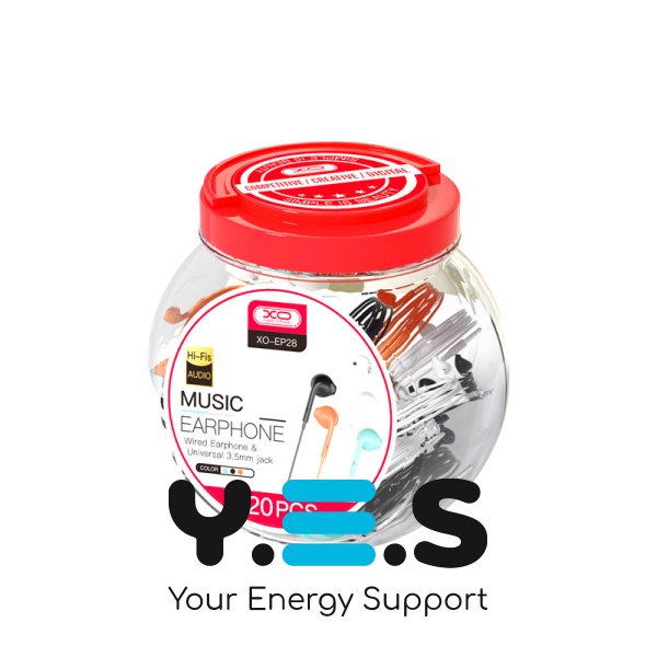 Проводні навушники XO EP28 (20pcs/bottle) mixed