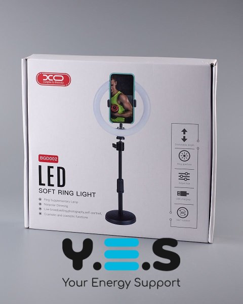 LED селфі-кільце XO BGD002/SMN-8 черный