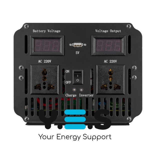 Інвертор Belttt 3000W, 12V, 25A (пікова потужність 6000W) модифікована синусоїда, з функцією зарядки