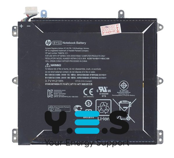Original 2840mAh 3.7V акумулятор BY02 для HP Slate 8 Pro