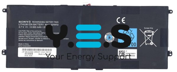 Original 6000mAh 3.7V батарея SGPBP03 для Sony Xperia Tablet S SGPT121
