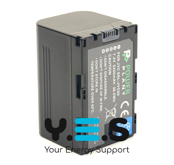 5200mAh PowerPlant батарея SSL-JVC50 для JVC GY-HMQ10, HM600, HM650 JVC