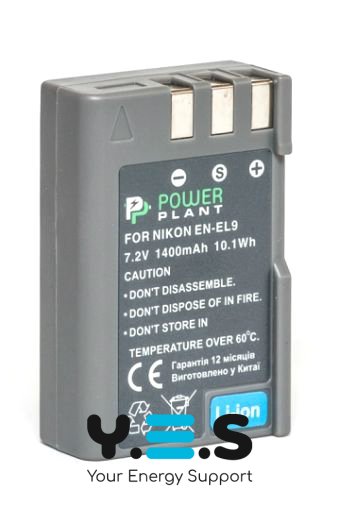1400mAh PowerPlant батарея EN-EL9 для  Nikon D3000  D40  D40x  D5000  D60