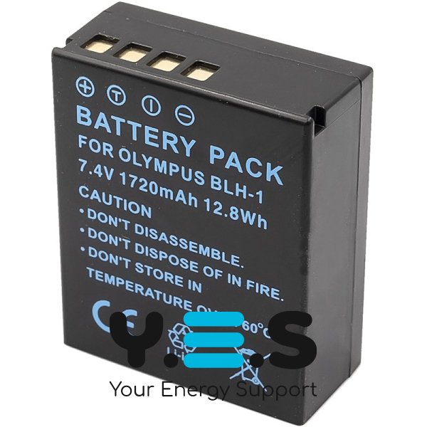 1720mAh PowerPlant батарея BLH-1 (декодований) для Olympus OM-D E-M1 Mark II