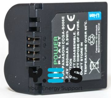 800mAh PowerPlant батарея для  Panasonic S006E LEICA  V-LUX1  PANASONIC  DMC-FZ28EFK DMC-FZ28EFS Lumix DMC-FZ18  Lumix DMC-FZ18EBK Lumix DMC-FZ18EG Lumix DMC-FZ18EGK