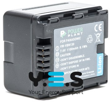 1100mAh PowerPlant. батарея VW-VBN130 для  Panasonic HC-X HDC