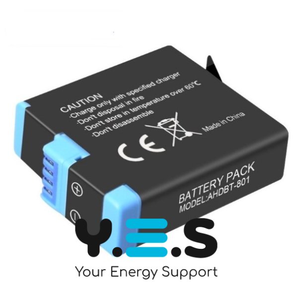 Original 1220mAh батарея AHDBT-801 для GoPro HERO 8