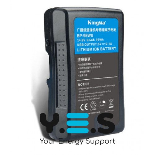 6600mAh KingMa батарея BP-95W  для  Sony DSR-250P/DSR-600P/DSR-650P HDW-F900R/HDW-680/HDW-800P PDW-680/PDW-700/PDW-850 PMW-EX330/PMW-580/PMW-TD300/PMW-F55/PMW-F5