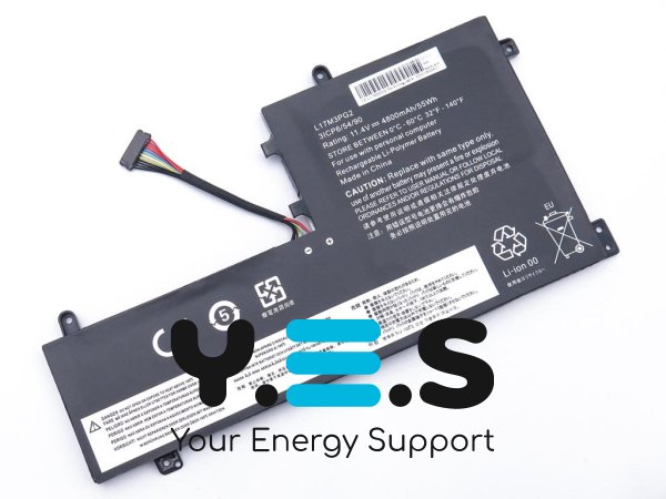 4800mAh 11.4V акумулятор для Lenovo Legion Y530 Y530-15ICH Y7000 Y7000P 2018/2019 L17C3PG2 L17L3PG1 L17M3PG1 L17M3PG3 (Довгий кабельl)