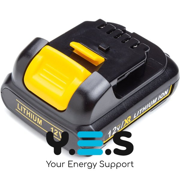 2.0Ah PowerPlant батарея DCB120 12V для  DeWALT 12V MAX DCB107, DCB112, DCB113, DCb115 & DCB119