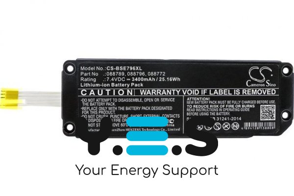 3400mAh Cameron Sino батарея 088789 (CS-BSE796XL)  для BOSE Soundlink Mini 2