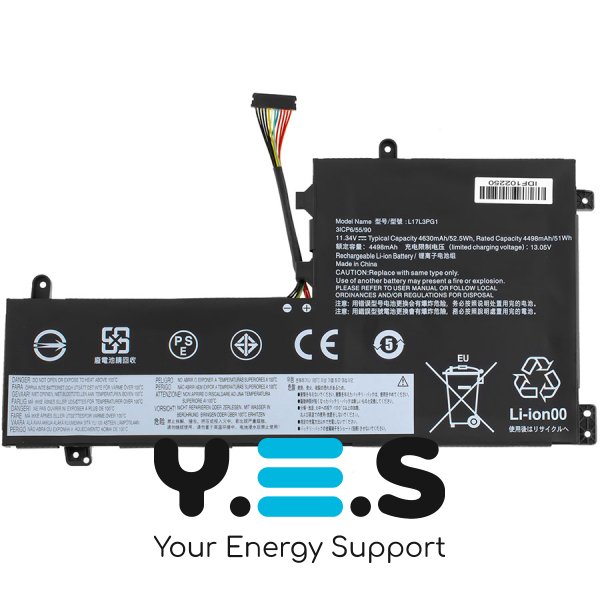 4630mAh 11.34V акумулятор для Lenovo Legion Y530 Y530-15ICH Y7000 Y7000P 2018/2019 L17C3PG2 L17L3PG1 L17M3PG1 L17M3PG3 (Довгий кабельl)