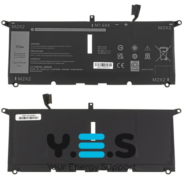 6842mAh 7.6V DXGH8 акумулятор для Dell XPS 13 9380 9370 7390 Dell Inspiron 7390 2-in-1 7490 G8VCF 0H754V P82G