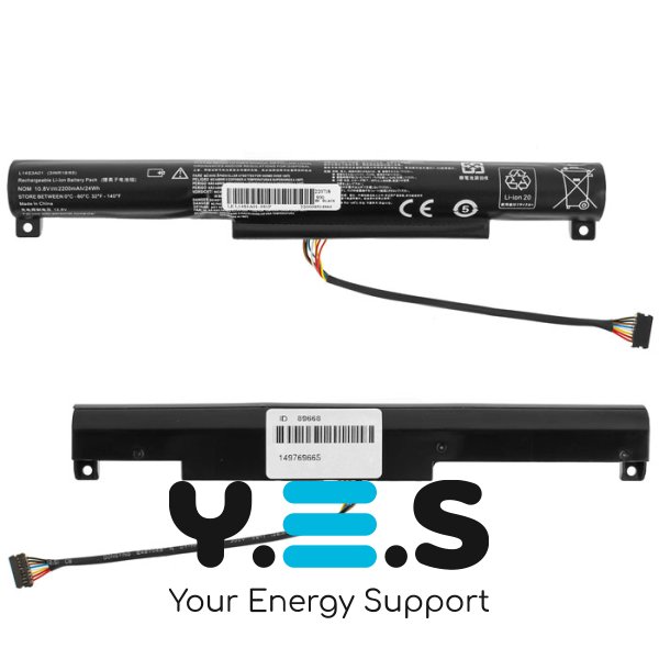 2200mAh 10.8V L14S3A01 акумулятор для LENOVO IdeaPad 100-15 15IBY B50-10 L14C3A01