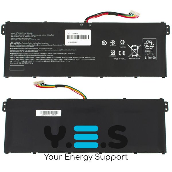 4200mAh 11.4V 48Wh батарея AP18C4K для ACER Aspire 5: A515-43, A515-44, A515-54 series KT.00304.012